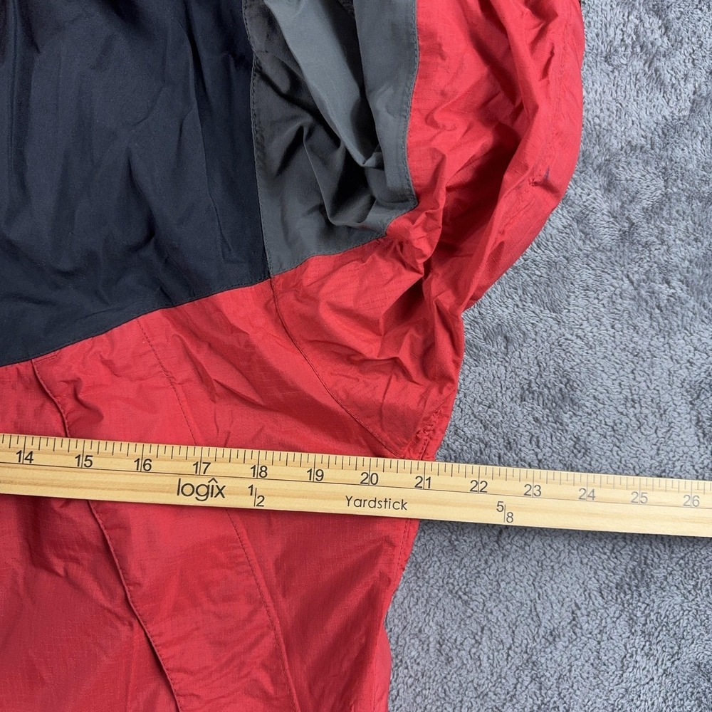 The North Face Hydroseal Jacket Mens Small Red Gray Waterproof Shell Rain 88080 - Picture 9 of 13